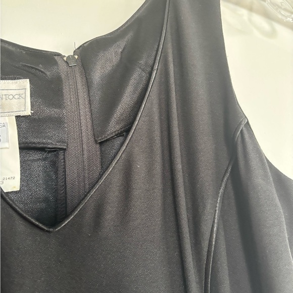 Vintage women’s Jessica McClintock Gunne Sax black gown with slits & wrap 5/6 - Picture 4 of 9